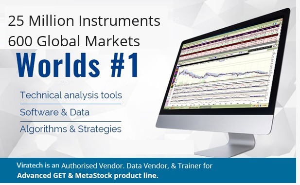 25 million instruments over 600 global markets - Viratech is an Authorised Vendor, Data Vendor & Trainer for Advanced GET & MetaStock product line